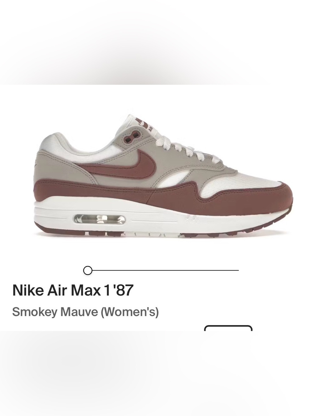 Nike Air Max Men's White and Mauve Casual Sneakers